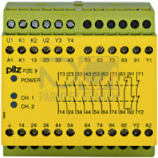 Contact expansion, inputs: 1/2-channel wiring with/withoutdetection of shorts across contacts, outputs: 8 N/O, 1 N/C, UB = 110 -120 V AC, width:90 mm, contact block to increase the number of contacts 