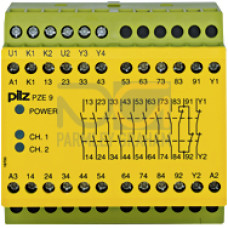 Contact expansion, inputs: 1/2-channel wiring with/withoutdetection of shorts across contacts, outputs: 8 N/O, 1 N/C, UB 24 V DC,width: 90 mm,contact block for contact expansion in connection withsafe