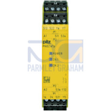 Safety relay (standalone), UB = 24 V DC, width: 22.5 mm,plug-in terminals of screw type, connection between several devices, formonitoring of 2 single beam light curtains.