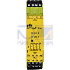 Contact expansion, inputs: 1-channel wiring, outputs: 4 N/O t-d,(t= 0.5 s fix), UB = 24 V DC, width: 22.5 mm plug-in terminalsof screw type, contact block for contact expansion in connection withsafet