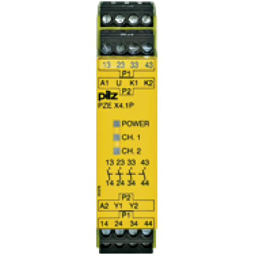 Contact expansion, inputs: 1/2-channel wiring withoutdetection of shorts across contacts, outputs: 4 N/O, UB 24 V DC,width:22.5 mmplug-in screw terminals, contact block for contact expansion inconnect