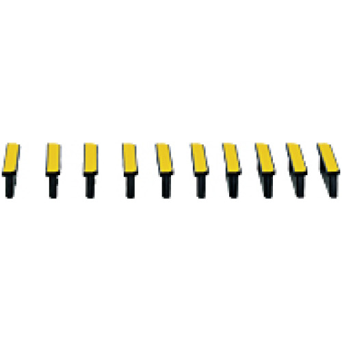 Terminator on the left-hand side of the base unit PNOZmulti,yellow/black (10 pieces).