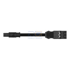 pre-assembled adapter cable, Eca, Socket/plug MIDI, black