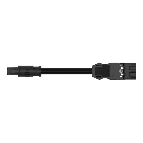 pre-assembled adapter cable, Eca, Socket/plug MIDI, black