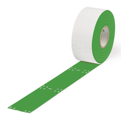 Cable tie marker, for Smart Printer, for use with cable ties, yellow-green