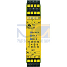 Contact expansion, inputs: 1/2-channel wiring, outputs: 4 N/O,UB = 24 V DC, width 22.5 mm, plug-in spring-loaded terminals, contactblockfor contact expansion in connection with safety-relatedcontrol c