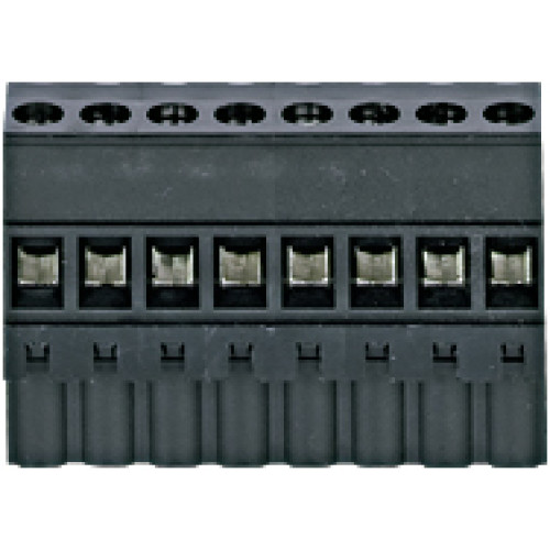1 set of connection terminals of screw type.