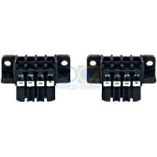 1 set of connection terminals of screw type.