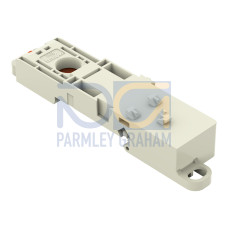 Mounting adapter, for DIN-35 rail/panel mounting, 3 parts, light gray