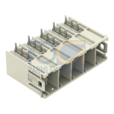 THT male header, 1.2 x 1.2 mm solder pin, angled, light gray