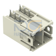 THT male header, 1.2 x 1.2 mm solder pin, angled, light gray