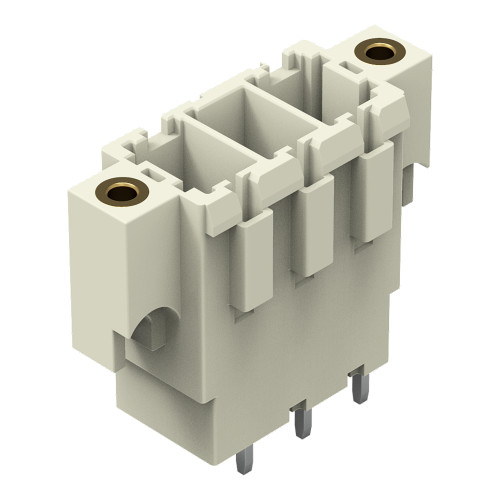 THT male header, 1.0 x 1.2 mm solder pin, straight, light gray