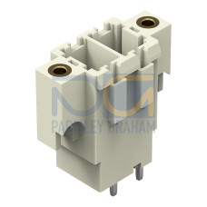 THT male header, 1.0 x 1.2 mm solder pin, straight, light gray