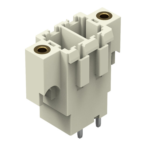 THT male header, 1.0 x 1.2 mm solder pin, straight, light gray