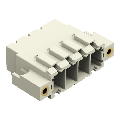 THT male header, 1.0 x 1.2 mm solder pin, angled, light gray