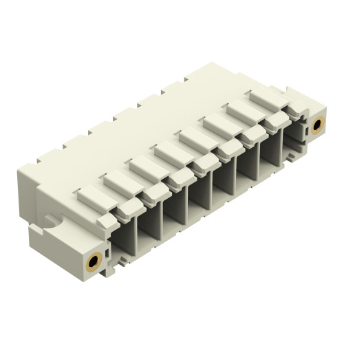 THT male header, 1.0 x 1.2 mm solder pin, angled, light gray