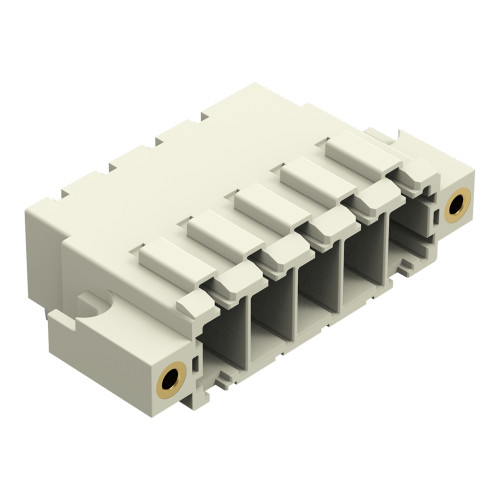 THT male header, 1.0 x 1.2 mm solder pin, angled, light gray