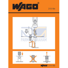 Stickers for operating instructions, for front-entry rail-mounted terminal blocks, 279 to 285 Series