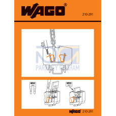 Stickers for operating instructions, for front-entry, miniature rail-mounted terminal blocks, 264 Series