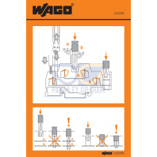 Stickers for operating instructions, for double- and triple-deck terminal blocks, 280 and 281 Series