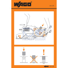 Stickers for operating instructions, for TOPJOB&reg; disconnect terminal blocks, 777, 780 to 784 Series