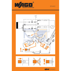 Stickers for operating instructions