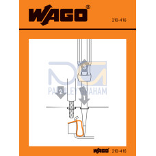 Stickers for operating instructions