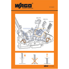 Stickers for operating instructions
