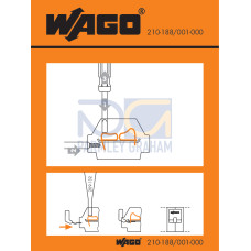 Stickers for operating instructions, for side-entry terminal strips, 260 to 262 Series