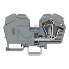 2-conductor through terminal block, 35 mm&sup2;, with integrated end plate, gray