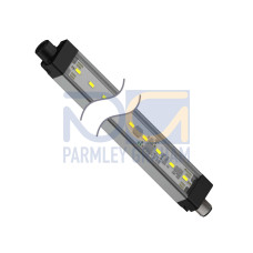 WLS28-2 Work Light Strip, Diffuse Window, Length: 430, Voltage: 12-30 V dc, Environmental Rating: IP50, Color: Warm White, Cascadable, 4-pin M12 Integral QD