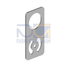 Bracket: 30 flat bracket, Material: 12 Gauge Cold-Rolled Steel, Curved mounting slot for versatility/orientation