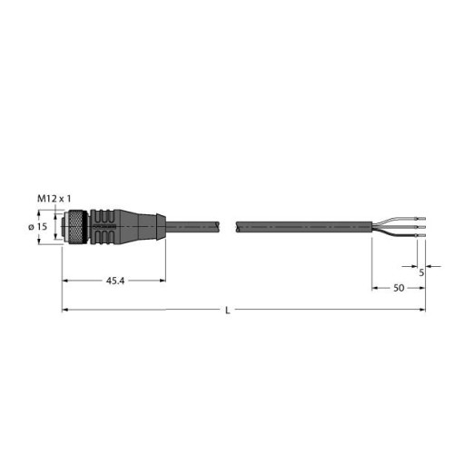 High-Temperature Resistant Actuator and Sensor Cable, Connection Cable, Voltage