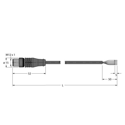High-Temperature Resistant Actuator and Sensor Cable, Connection Cable, Voltage