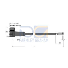 High-Temperature Resistant Actuator and Sensor Cable, Connection Cable, Voltage