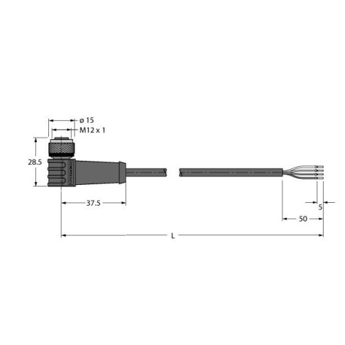 High-Temperature Resistant Actuator and Sensor Cable, Connection Cable, Voltage