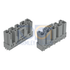 Plug for PCBs, straight, 5-pole, gray