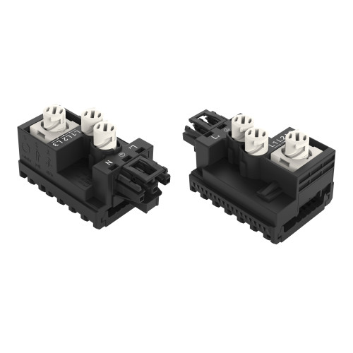 Tap-off module, for flat cable, 5 x 2.5 mm&sup2; + 2 x 1.5 mm&sup2;, black