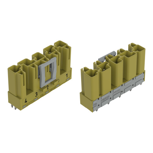 Plug for PCBs, straight, 5-pole, light green