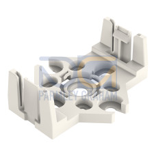 Mounting plate, 5-pole, for distribution connectors, white