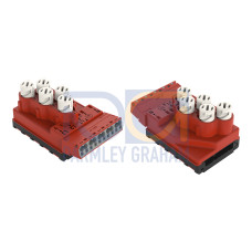 Supply module, 5 x 2.5 mm&sup2; + 2 x 1.5 mm&sup2;, 5-pole, red