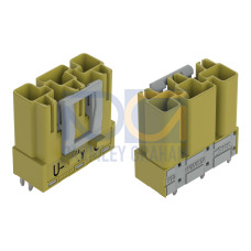 Plug for PCBs, straight, 3-pole, light green