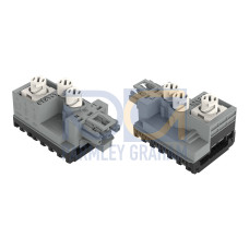 Tap-off module, for flat cable, 5 x 2.5 mm&sup2; + 2 x 1.5 mm&sup2;, gray