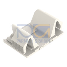 Lockout cap, 3-pole, for cutouts, white