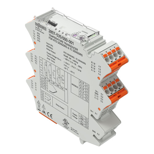 Temperature signal conditioner, Configuration via software, Supply voltage: 24 VDC