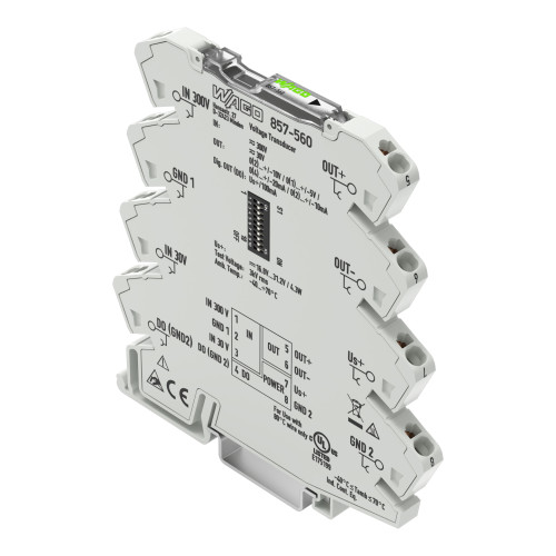 Voltage signal conditioner, Voltage input signal, Current and voltage output signal