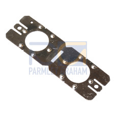 WAGO Box, earthing plate for side, Capsule, silver-colored