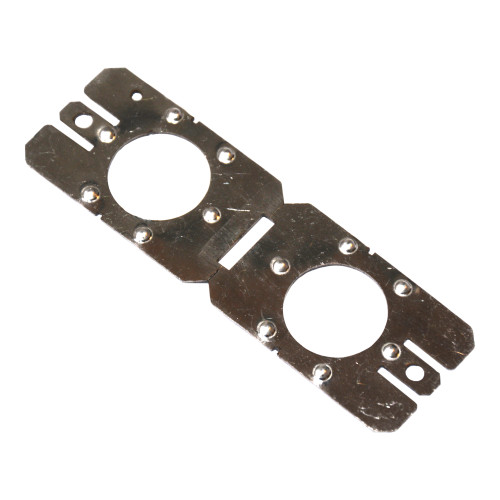 WAGO Box, earthing plate for side, Capsule, silver-colored