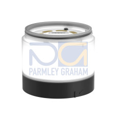 TL70 Basic Light Module, Color: White, Voltage: 12-30 V dc, Environmental Rating: IP65, Steady On/Flashing, Black Housing