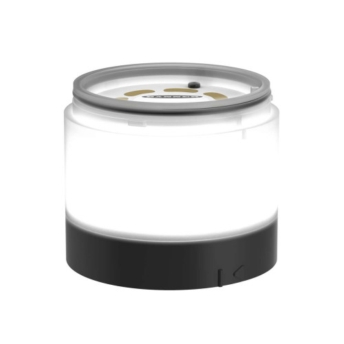 TL70 Basic Light Module, Color: White, Voltage: 12-30 V dc, Environmental Rating: IP65, Steady On/Flashing, Black Housing